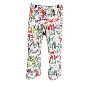 Volcom Women’s Zoomer Multi Modern Straight Snow Pant Sz S